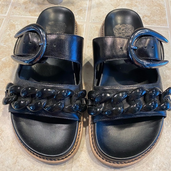 Vince Camuto chain sandal slide - Picture 1 of 3